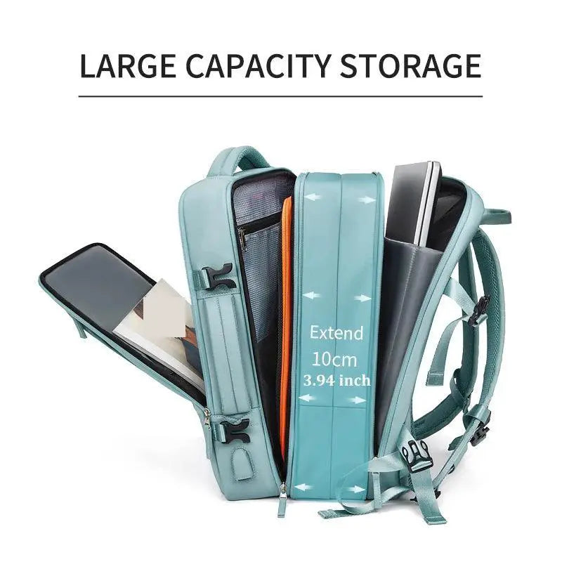 Versatile 39L Waterproof Travel Backpack With USB Charging