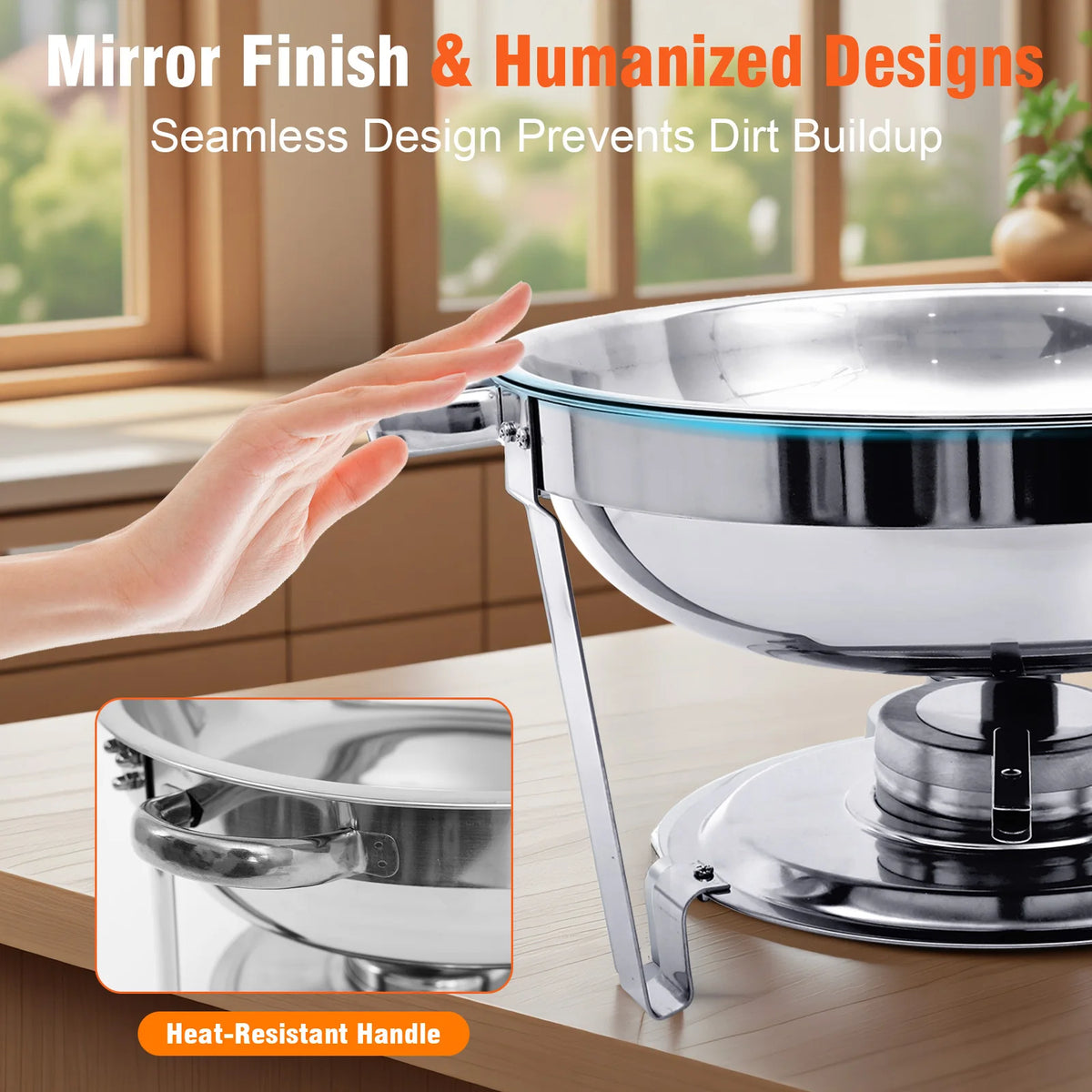 Pack Chafing Dish Buffet Set Stainless Steel With Food Pan — product view 5
