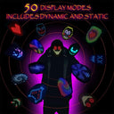 LED Luminous Mask RGB Full Color Face Changing Glowing Mask