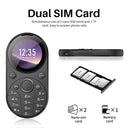 SERVO i15 Mini Oval Small Mobile Phone Dual SIM GSM 1.39 Inch Screen Vibration FM Radio Type-C