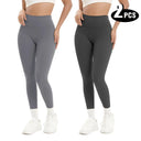 Women Yoga Leggings 2 Pack High Waisted Butt Lift