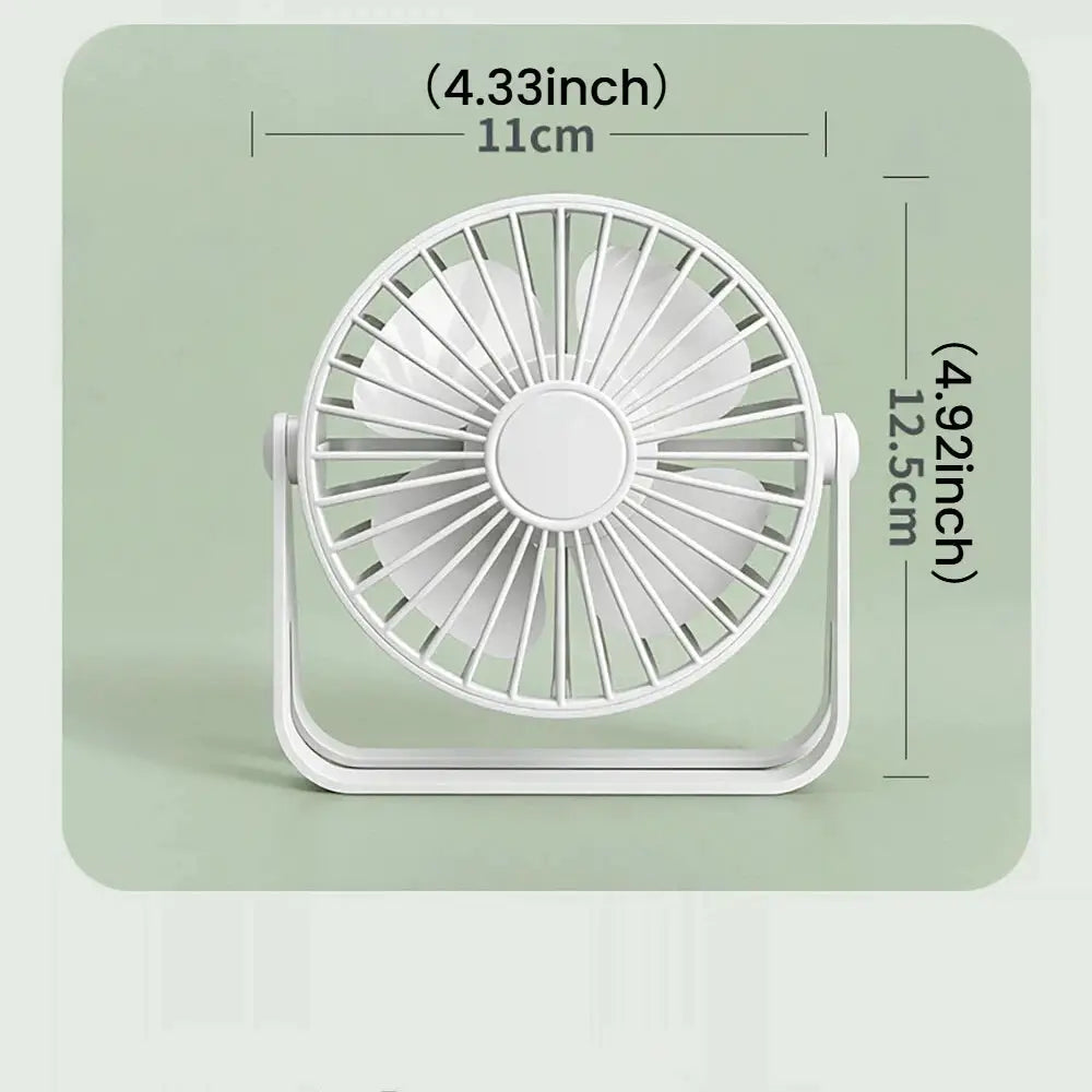 MINI Desktop USB Fan Plug-in Desktop Small Fan for Heat Dissipation Compact Handheld Mini Dormitory Tabletop Desktop Portable