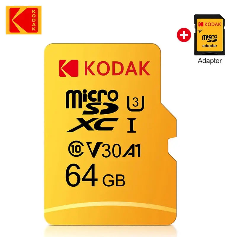 100% Original Kodak Memory Card 256GB 128GB 64GB 32GB TF Flash Card High Speed Class 10 UHS-I Micro Flash SD Card