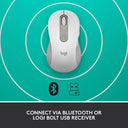Logitech M650 L Full Size Bluetooth Wireless Mouse for Large Hands
