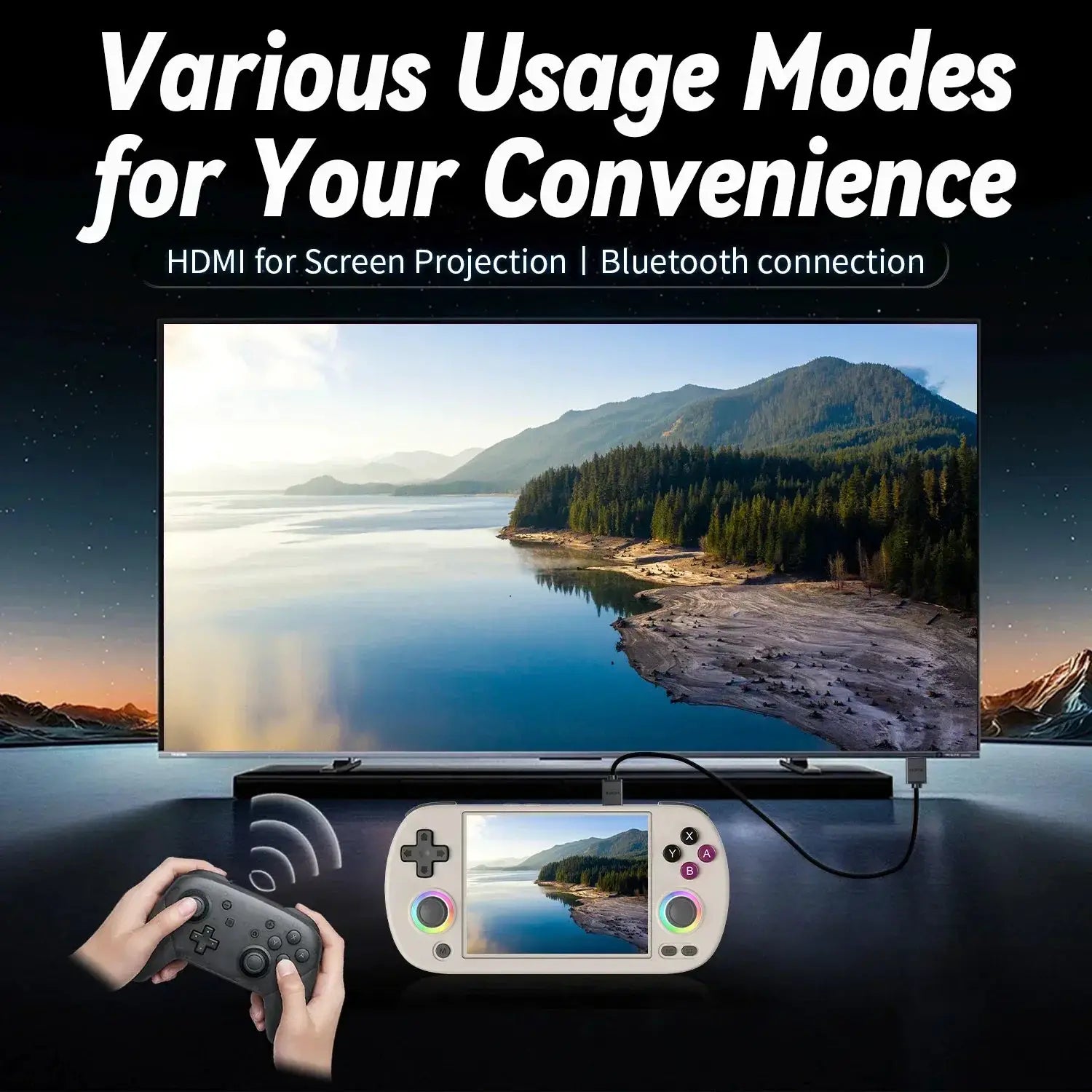 Anbernic RG40XX H Handheld Retro Game Console 4 Inch Screen