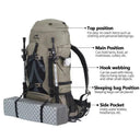 70L Camping Backpack Ergonomic Large Capacity