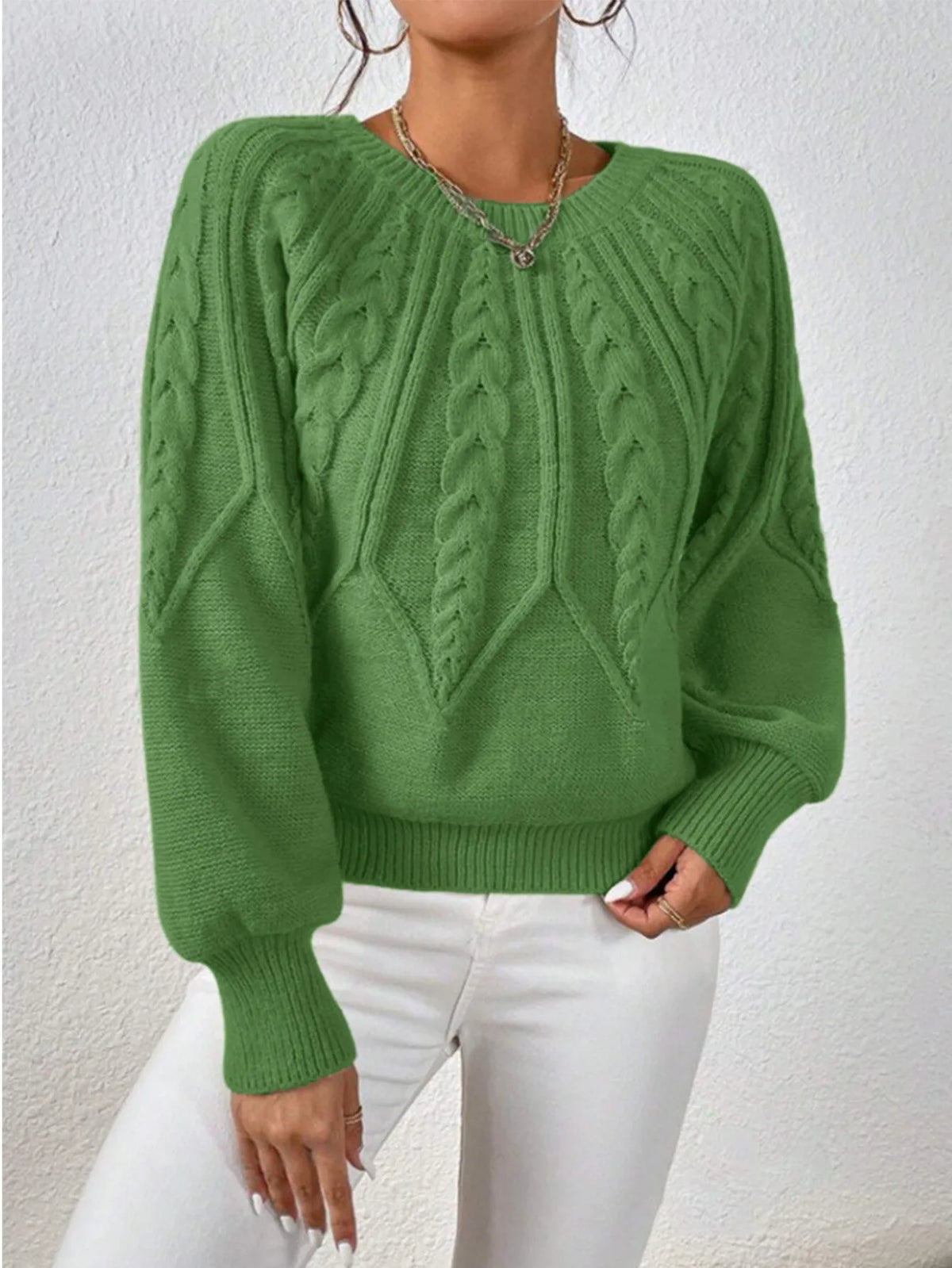 Ribbed Long Sleeve Commuter Sweater