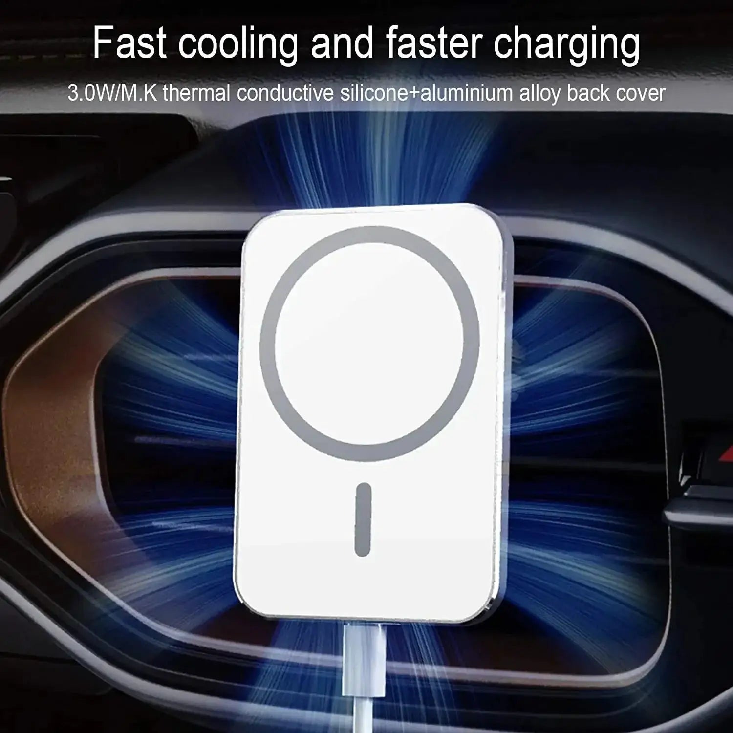 30W Magnetic Car Wireless Charger Air Vent Phone Holder