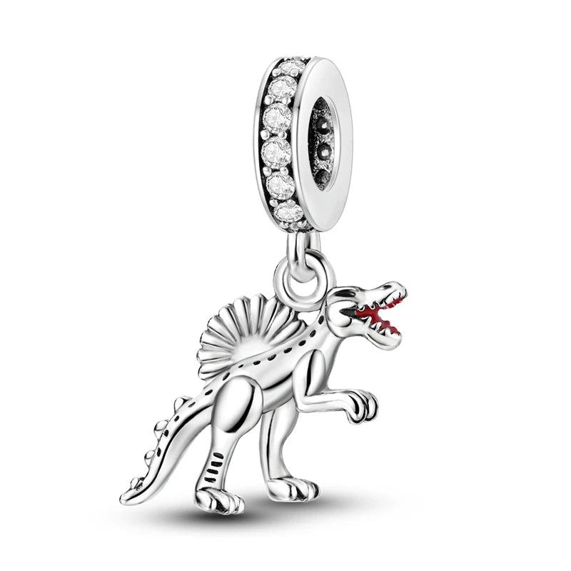 Sterling Silver Fire Dragon T-rex