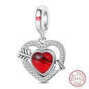 Red Series Charm Beads Sterling