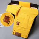 Four Season New Men's Yellow Jeans Fashion Business Casual