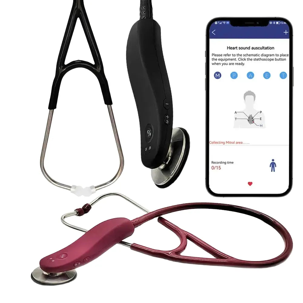 Bluetooth Stethoscope High Definition Sound - Dark blue product image