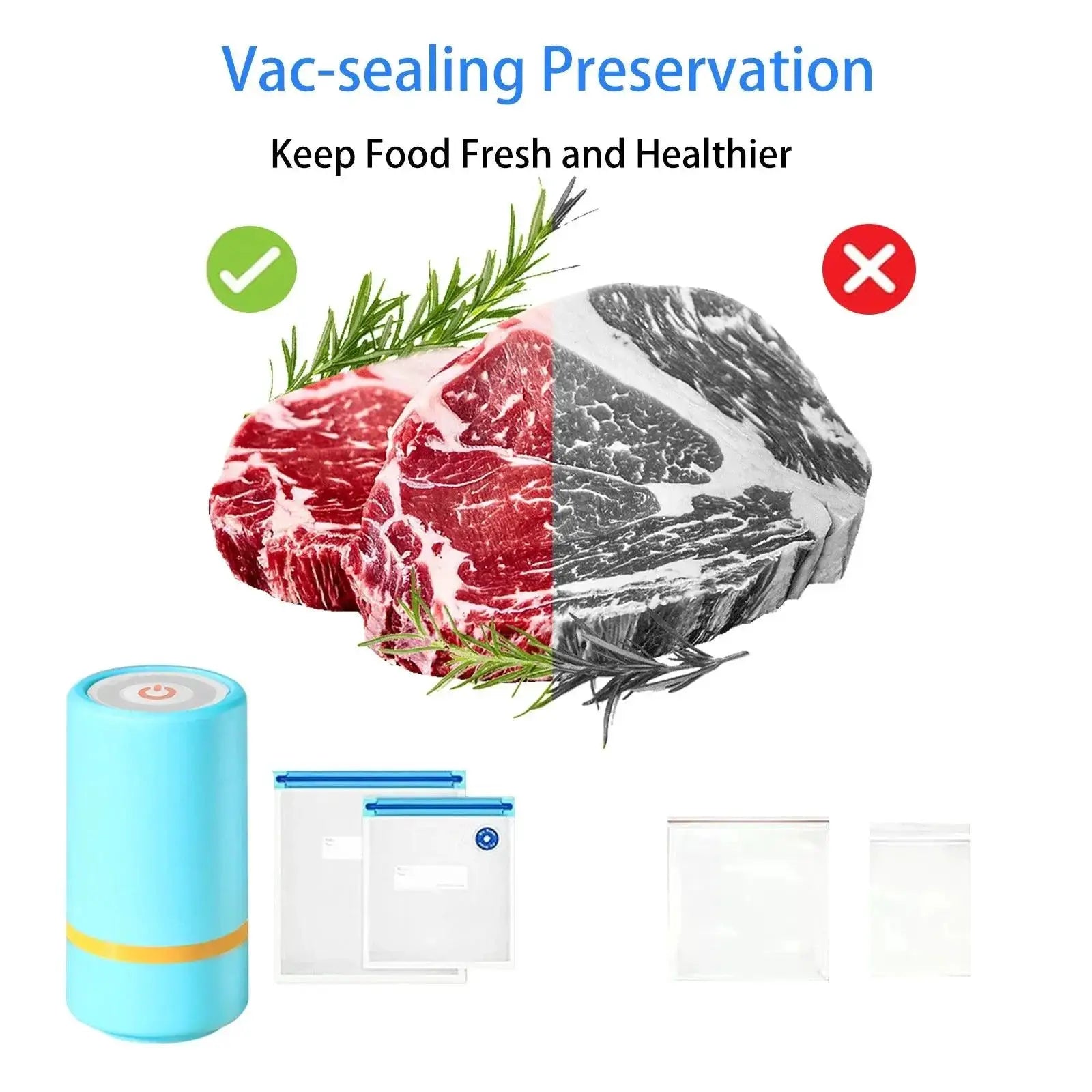 Versatile Vacuum Sealer Kit For Mason Jars Fresh Storage
