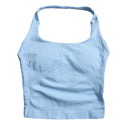 Breathable Gym Top Women Seamless Strappy Tank Bra