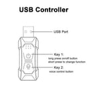 RGB Car Interior Ambient Light Strip USB Powered App Control Mood Lighting