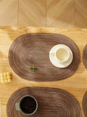 Smart Non-Slip Oval Table Mats for Home