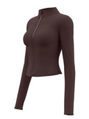 Waist Slimming High Quality Training Tops Women's Tight Zipper Shirts