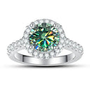 Moissanite Ring in Sterling Silver Carat
