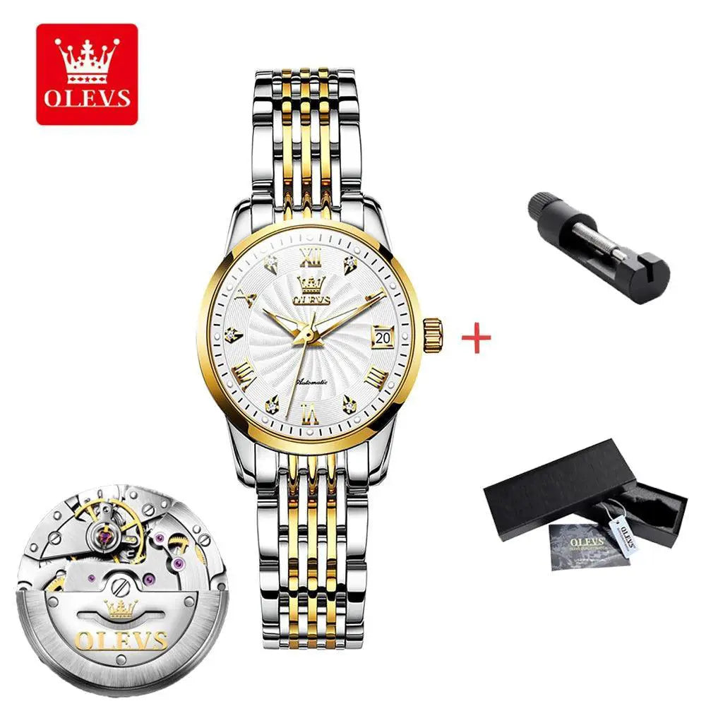Olevs Couple Watches Waterproof Timepieces For Couples
