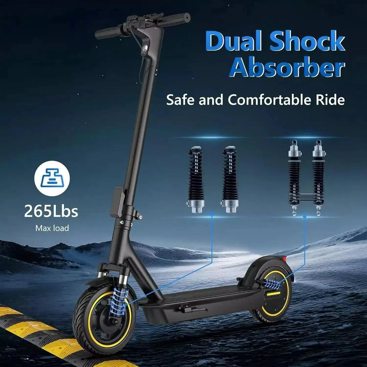 AOVOPRO Folding Electric Scooter for Commuting — product view 5