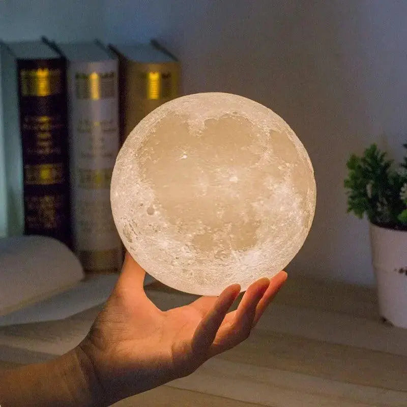 Moon Lamp 3D Printed LED Night Light For Kids Decor