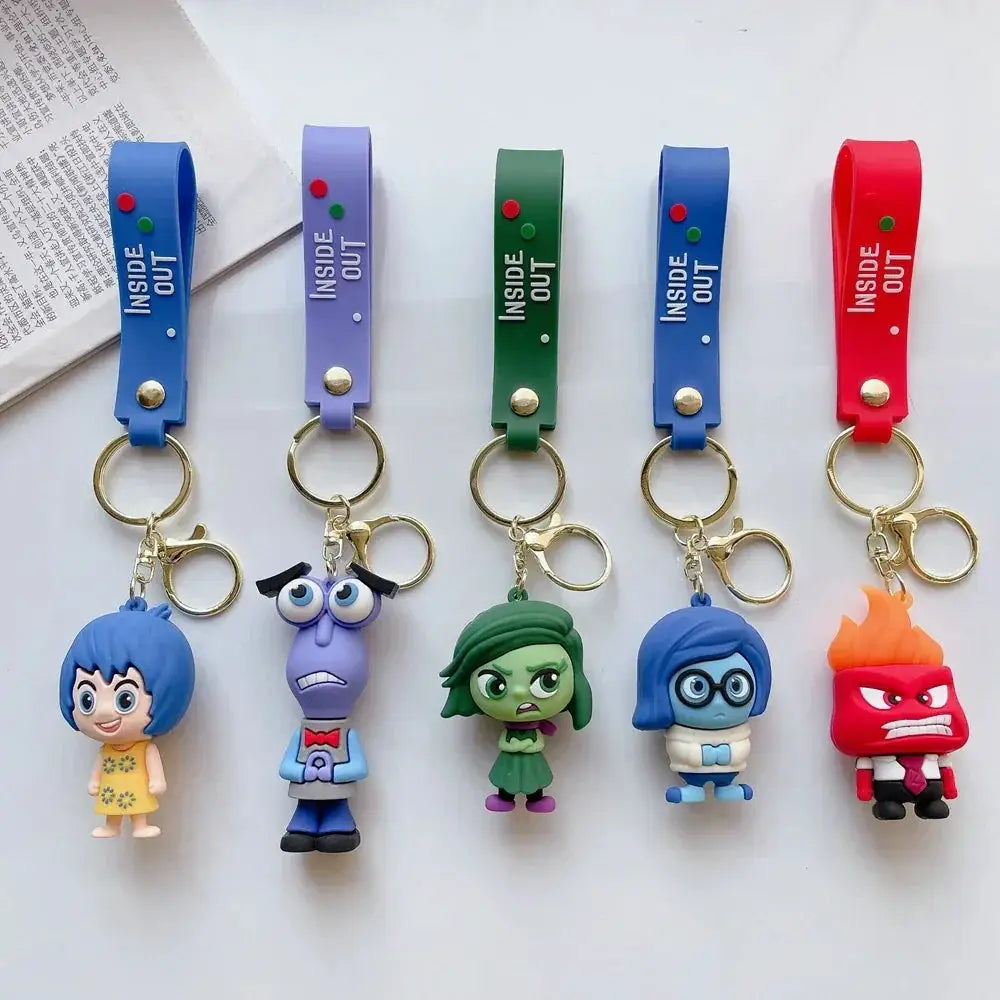 New 3D Anime Figures Keychain Inside Out Gift For Collectors