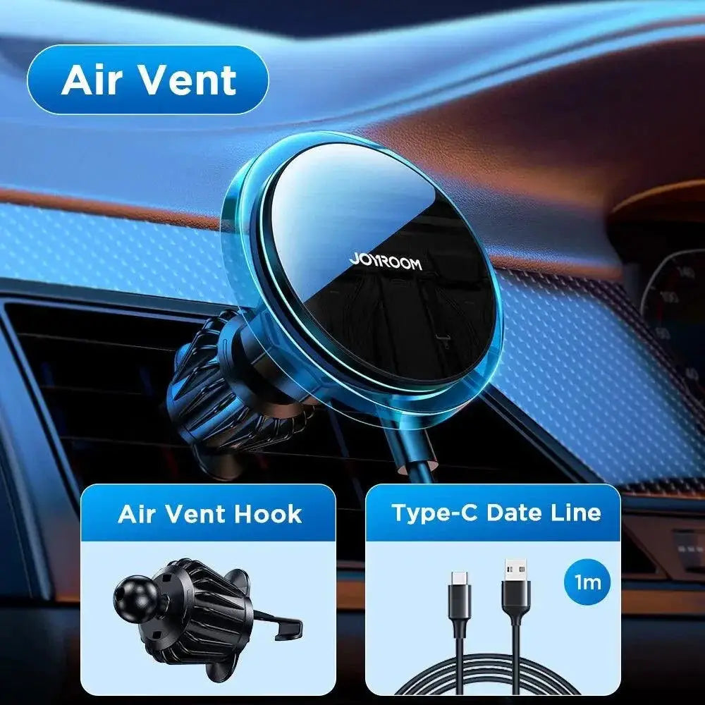 Joyroom Blue Light Magnetic Wireless Car Phone Holder