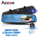 Dashboard Mirror Cam - 1080P Night Vision Dashcam