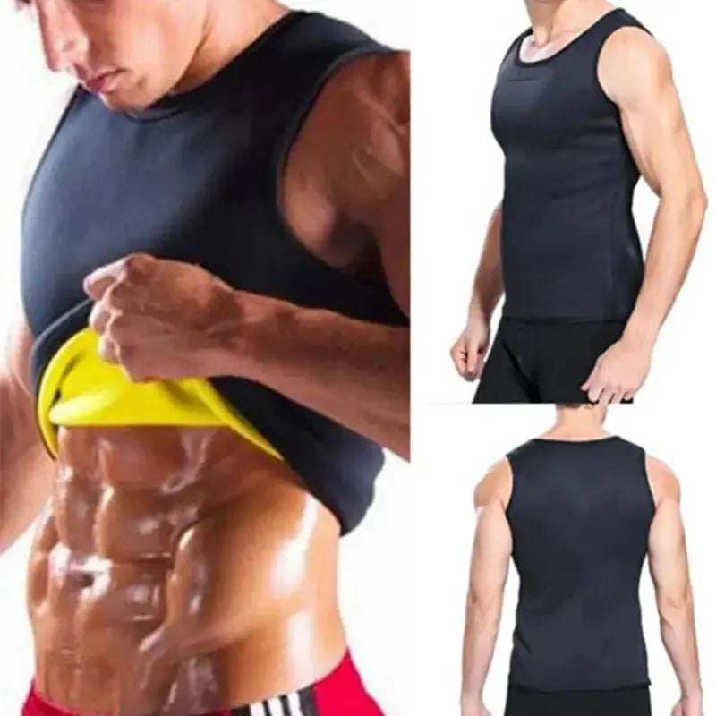 Men Neoprene Slimming Vest Fat Burning Waist Shaper
