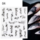 Succulent Blossom Nail Art Decals Blooming 3D Beauty Kit