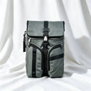 Mens Roll Top Backpack With Magnetic Buckle