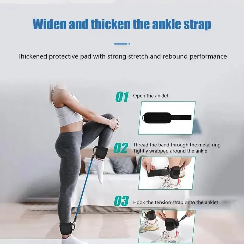 Ankle Resistance Bands Set for Leg and Glute Training