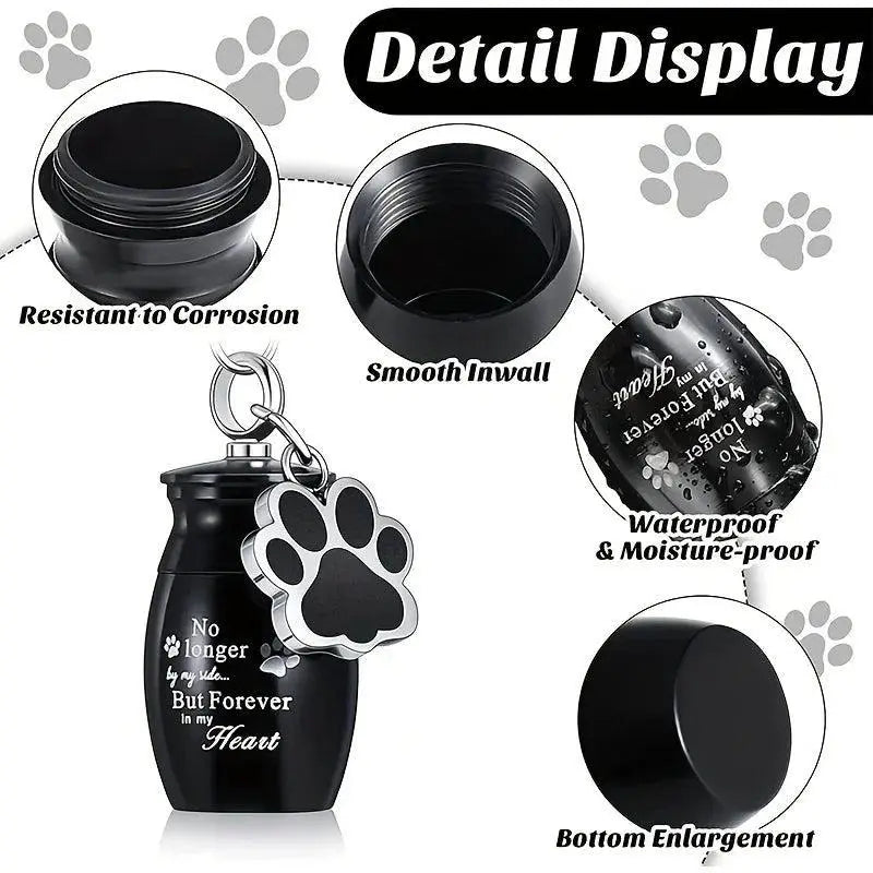 Pet Urns Keychain For Ashes Dog Cat Cremation Jewelry