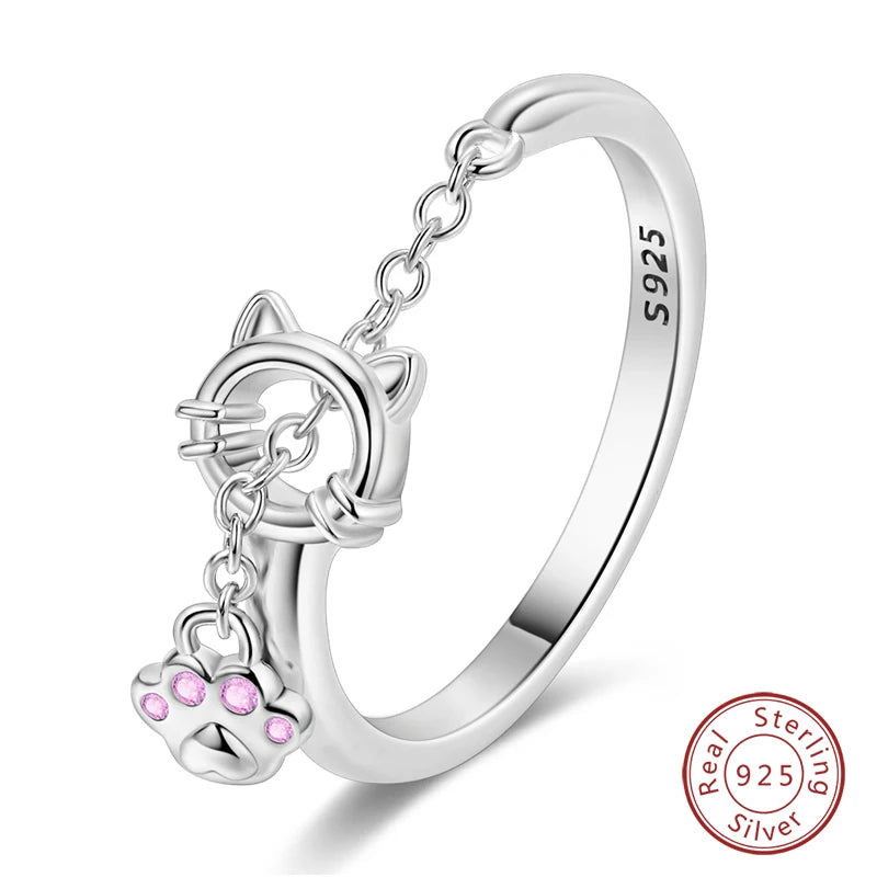 Adjustable Ring Sterling Silver Mermaid