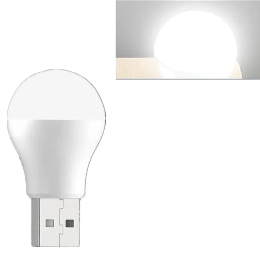 Compact USB Plug Lamp LED Night Light Mini Book Reading