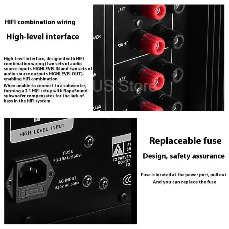 12 inch Active Subwoofer 250W Loud Speaker 4ohm Subwoofers DNF HiFi Sound Box 35Hz~200Hz For Home Theater Sound System Audio