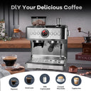 Professional Espresso Machine with Built-in Grinder, Grind