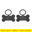Personalized Pet ID Tag: Stylish Bone Engraved Pendant