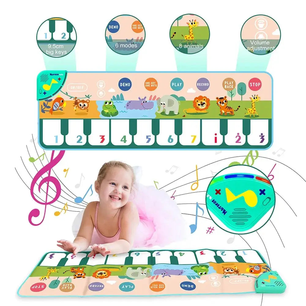 Coolplay 110x36cm Musical Piano Mat For Kids Learning Toys