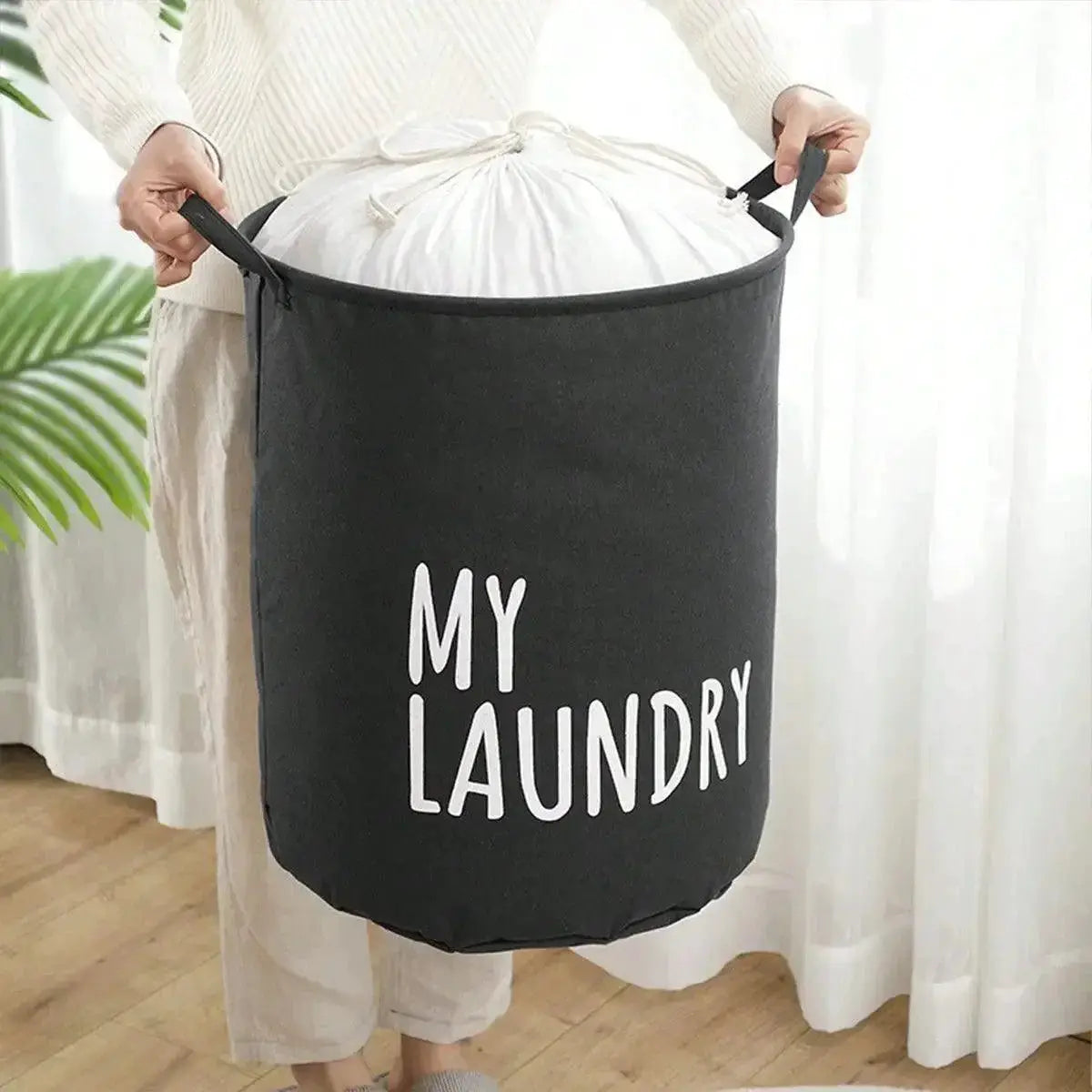 Foldable Oxford Cloth Laundry Basket Waterproof Storage