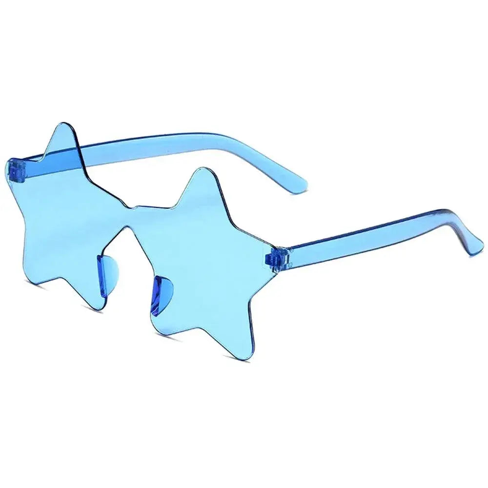 Frameless Star Shaped Sunglasses for Cosplay and Fashion