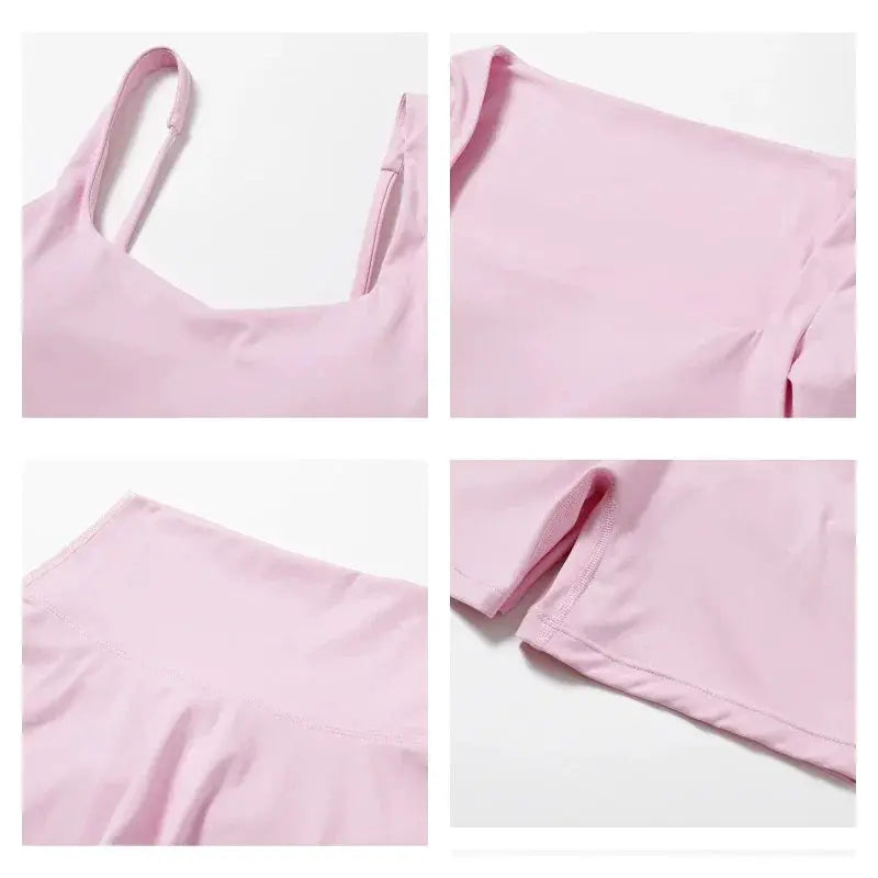 Women Yoga Sports Set Quick Dry 2 Piece Gym Outfit