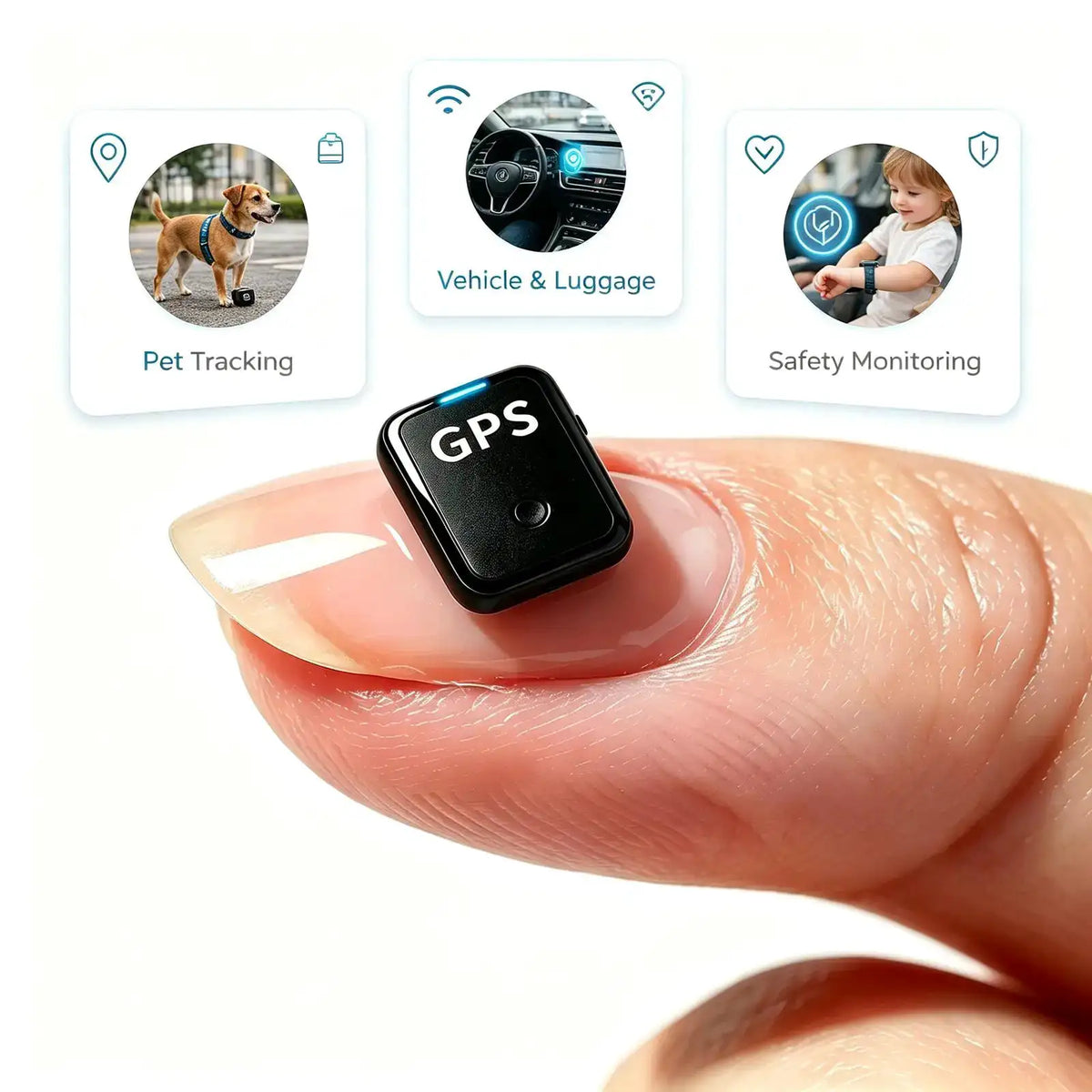 Mini Magnetic GPS Tracker, ‑Time Hidden Tracking Device, Long Standby — product view 3