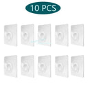 Effortless Bathroom & Kitchen Organization with Transparent Wall Hooks