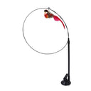 Interactive Feather Cat Wand Toy with Suction Cup Base