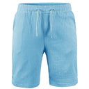 New Men's Cotton Linen Shorts Pants Summer Breathable Trousers