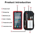USB Rechargeable Smart Multimeter 6000 Counts TRMS Touch Screen Voltage Current Resistance NCV Measurement Electrical Instrument