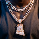 Sparkling Iced Out Jesus Head