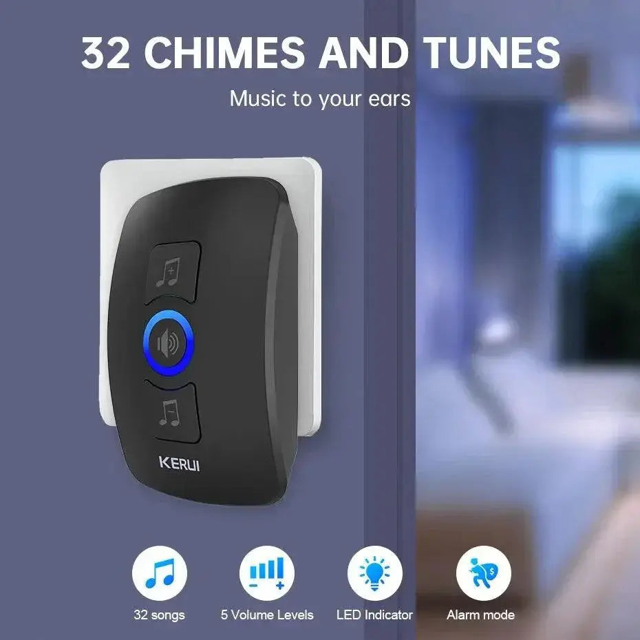 Kerui Wireless Smart Home Doorbell Kit Weatherproof Security