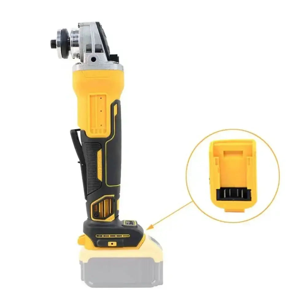 Cordless Brushless Angle Grinder 4 Speed Compatible Tool